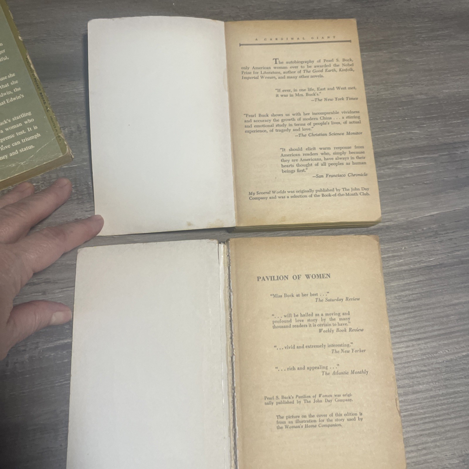 Pearl S. Buck Paperback Book Lot 8 Pocket Books Vintage early 1960s