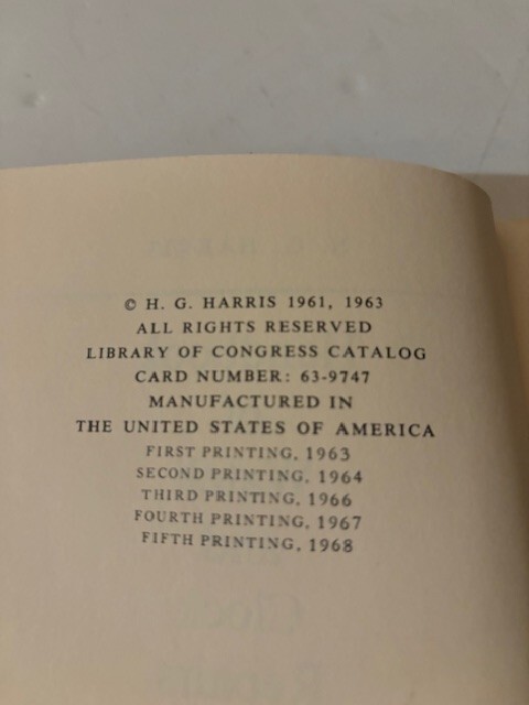 1968 Handbook of Watch and Clock Repairs by Harris