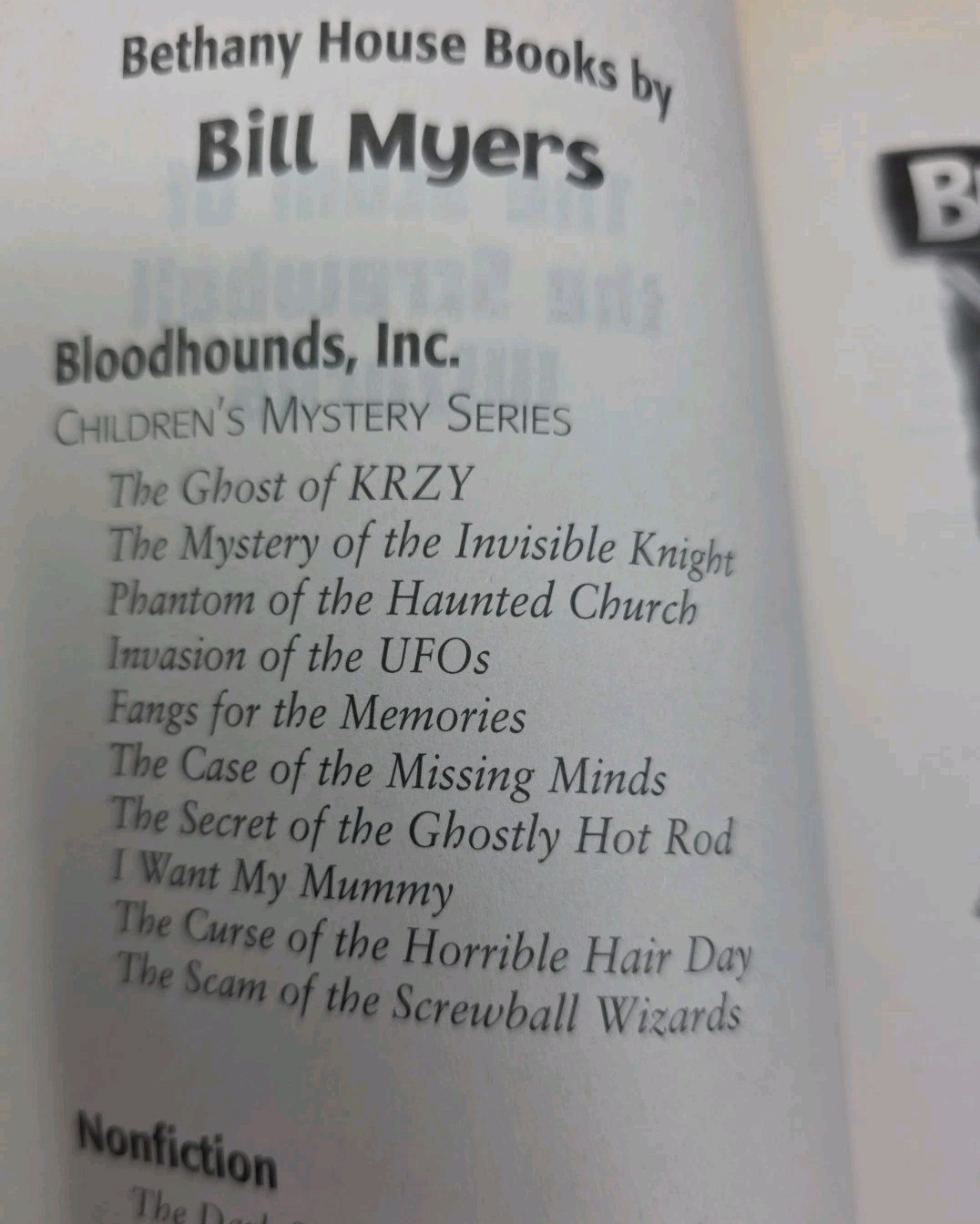 Lot of 15 Bill Myers Books BLOODHOUNDS, INC. 1-10, My Life As… Forbidden Doors