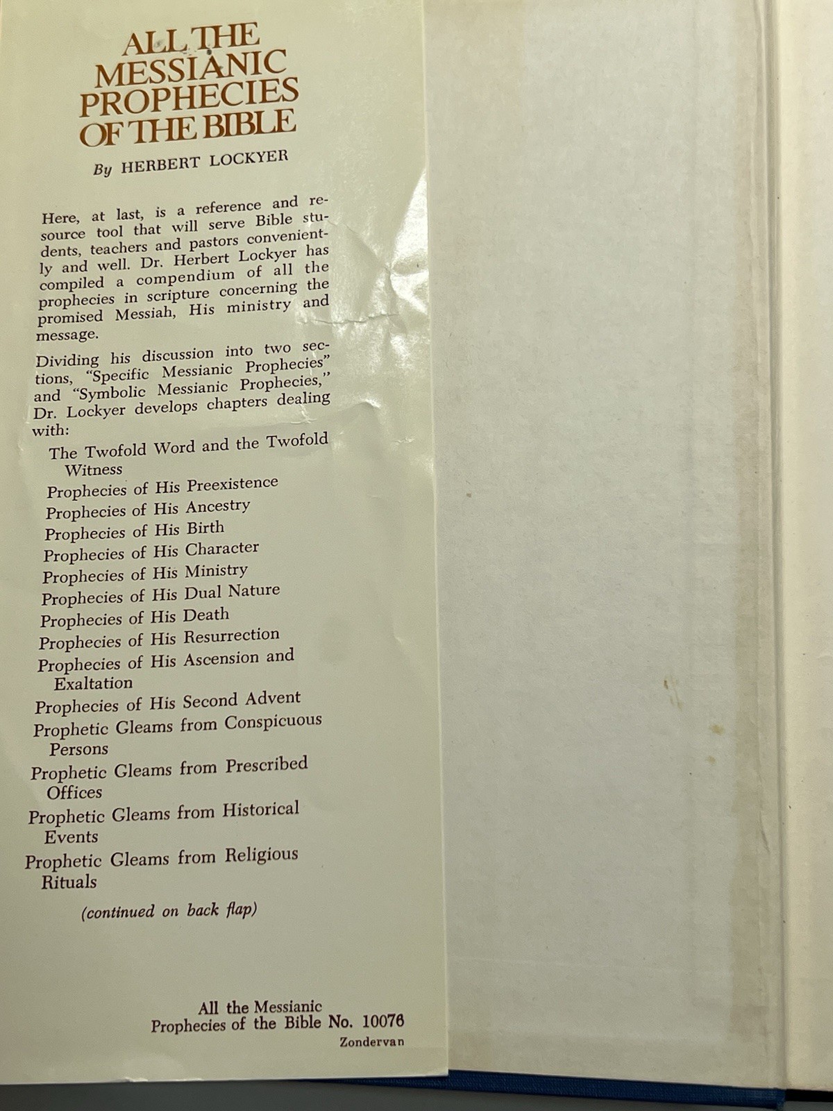 All the Messianic Prophecies of the Bible by Herbert Lockyer