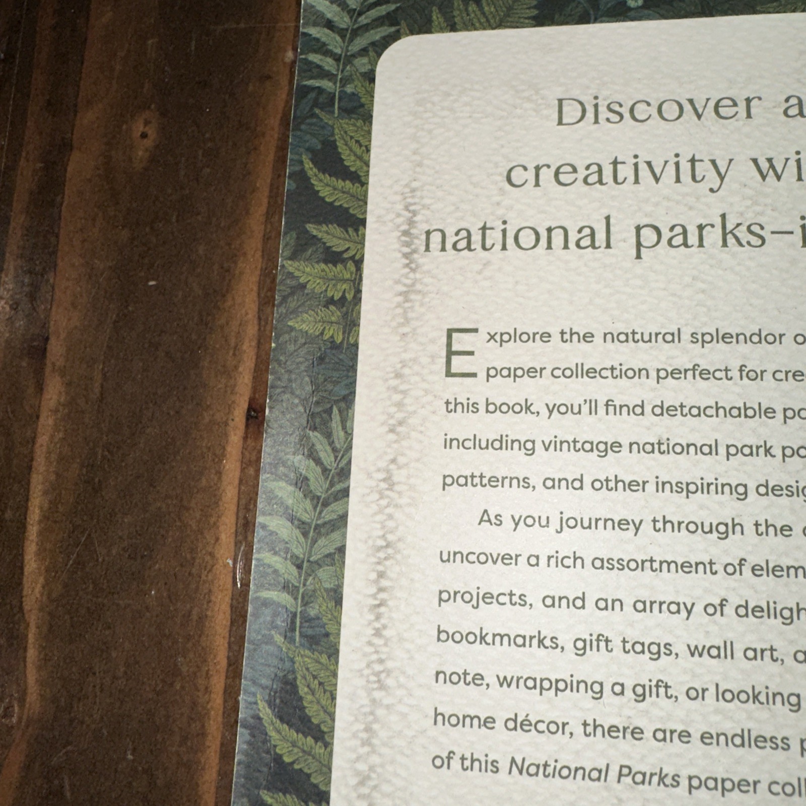 Paper Love National Parks for Writing Crafting & Sharing 9798337403489