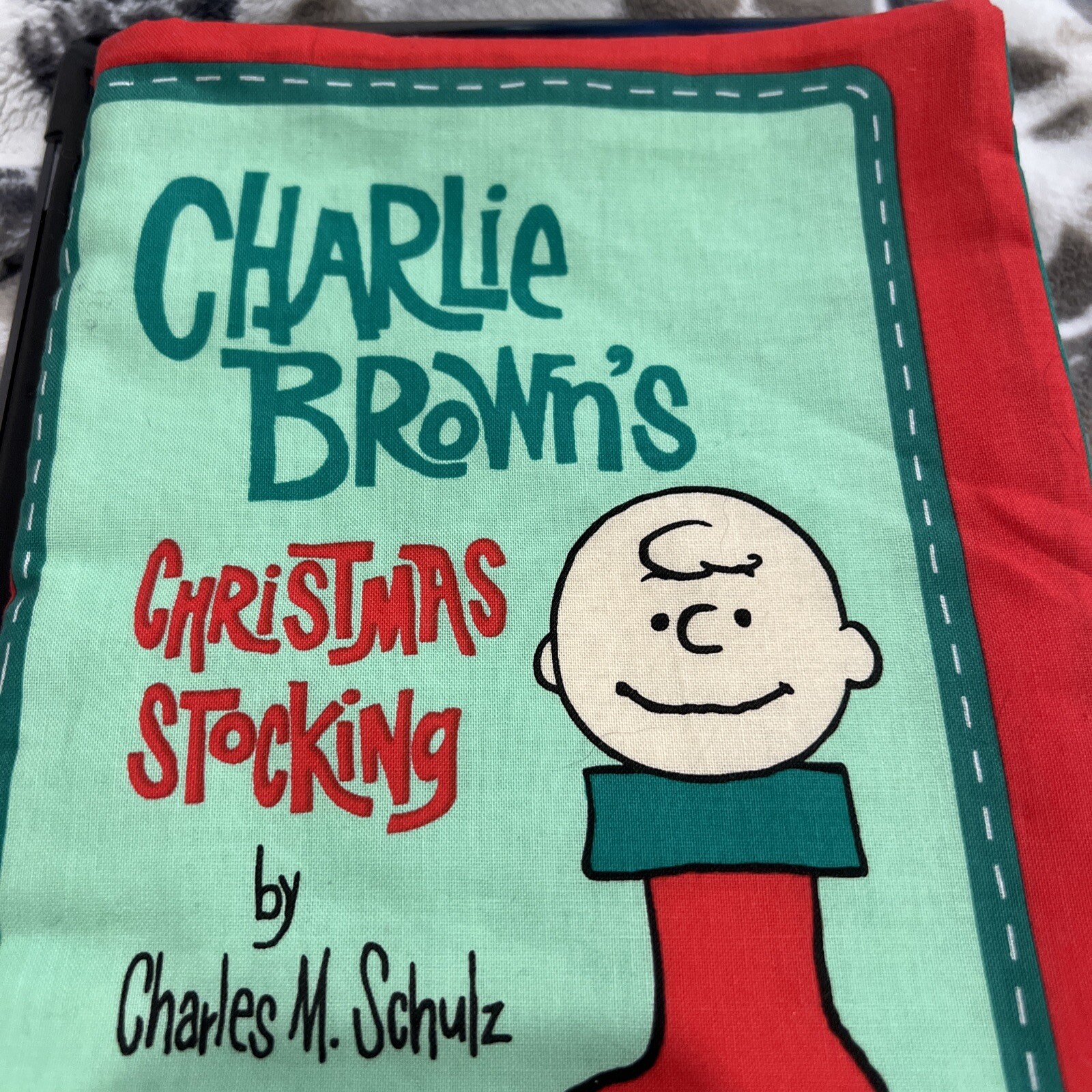 Charlie Brown’s Christmas Stocking Child’s Cloth Book 10.5”x 7” x 1”
