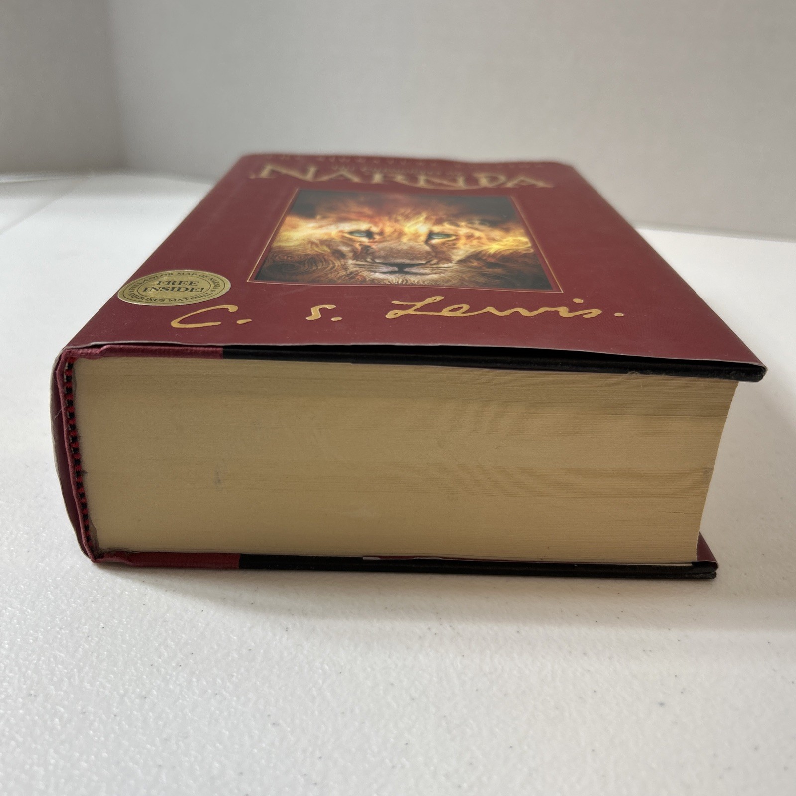 The Chronicles of Narnia Hardcover C.S. Lewis Signature Edition Book With Map