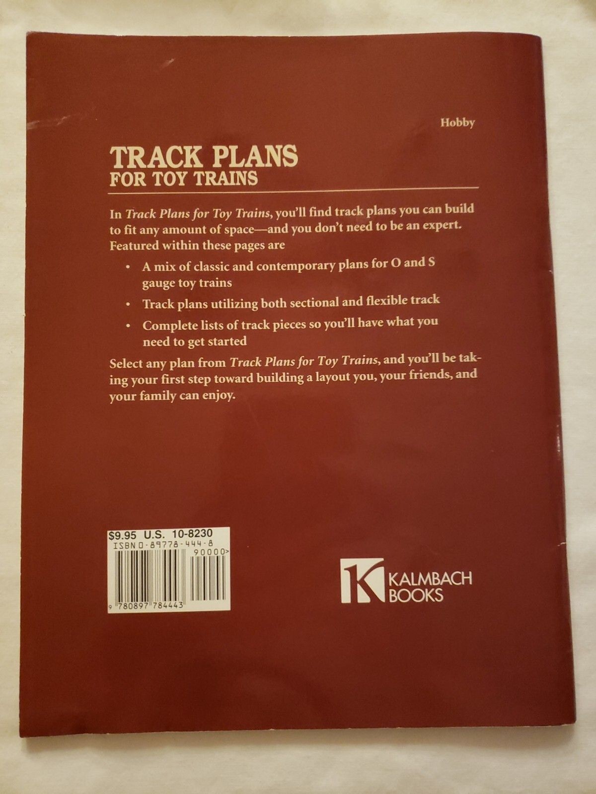 KALMBACH #10-8230 TRACK PLANS FOR TOY TRAINS 48 PAGES