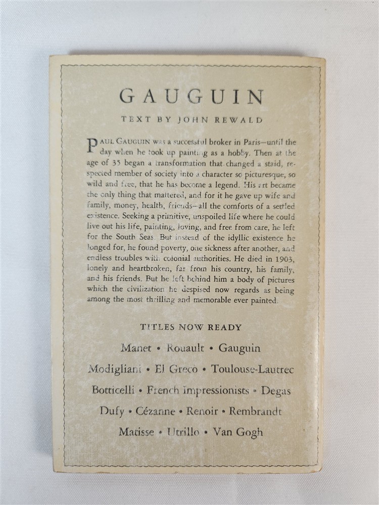 Pocket Library of Great Art ~ Gauguin ~ El Greco ~ Manet ~ Rembrandt ~ 1950s PBs