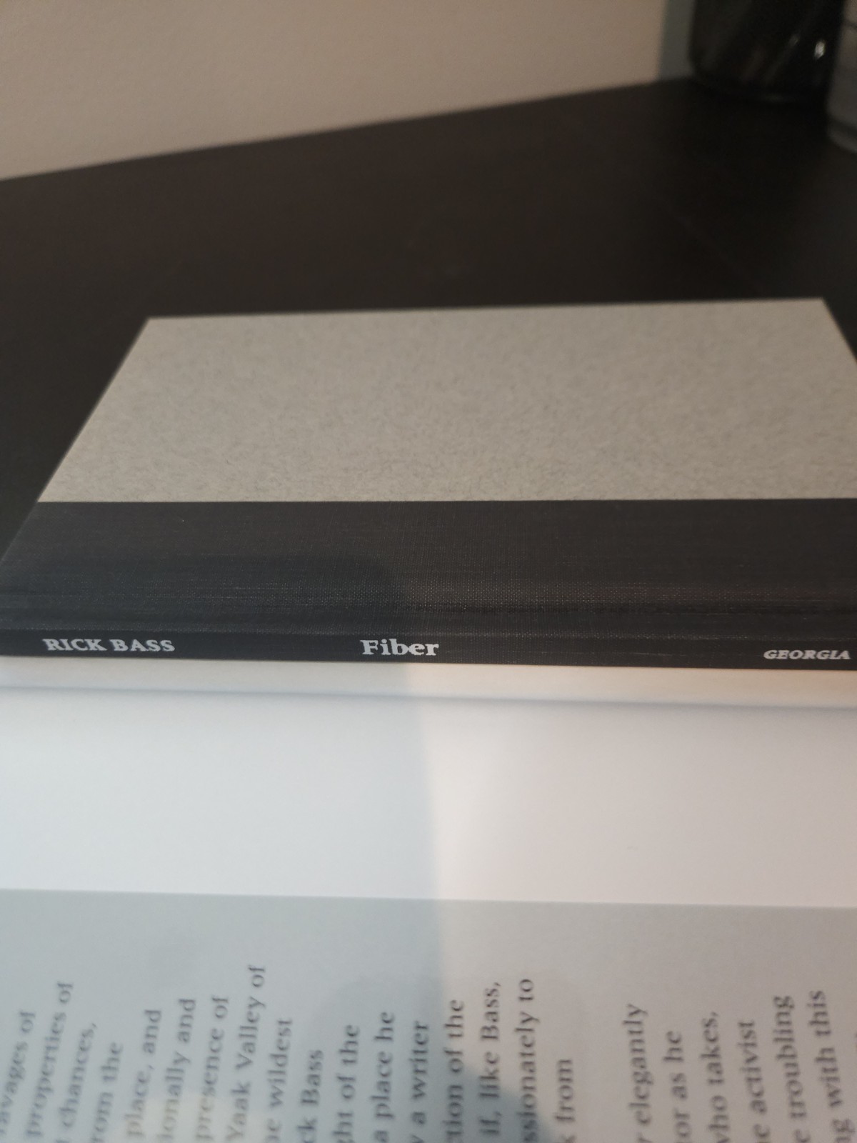 SIGNED Fiber by Rick Bass (1998, Hardcover) 1st Edition Environmental Essays