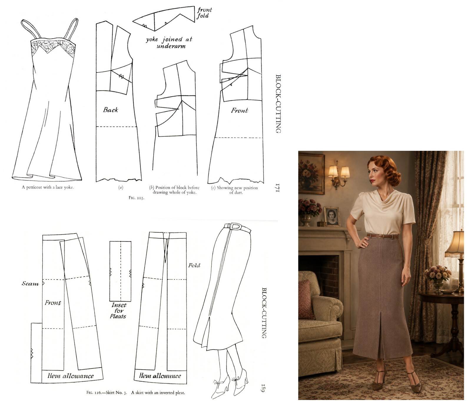 Pattern Drafting Making Sew Vintage 1930s Children’s Women’s Fashions | Howlett
