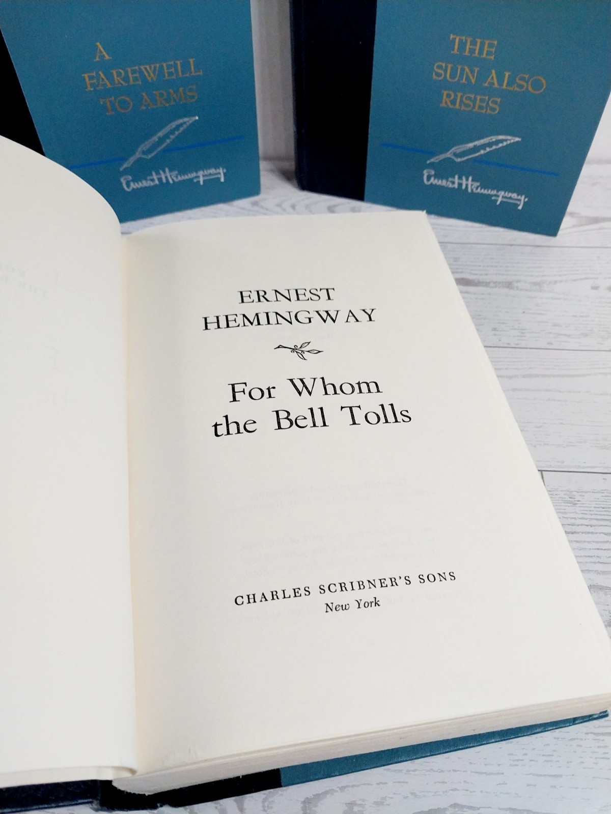 ERNEST HEMINGWAY☆ Scribners Collector’s HC Lot/Set of 3~ Farewell to Arms+ VGC