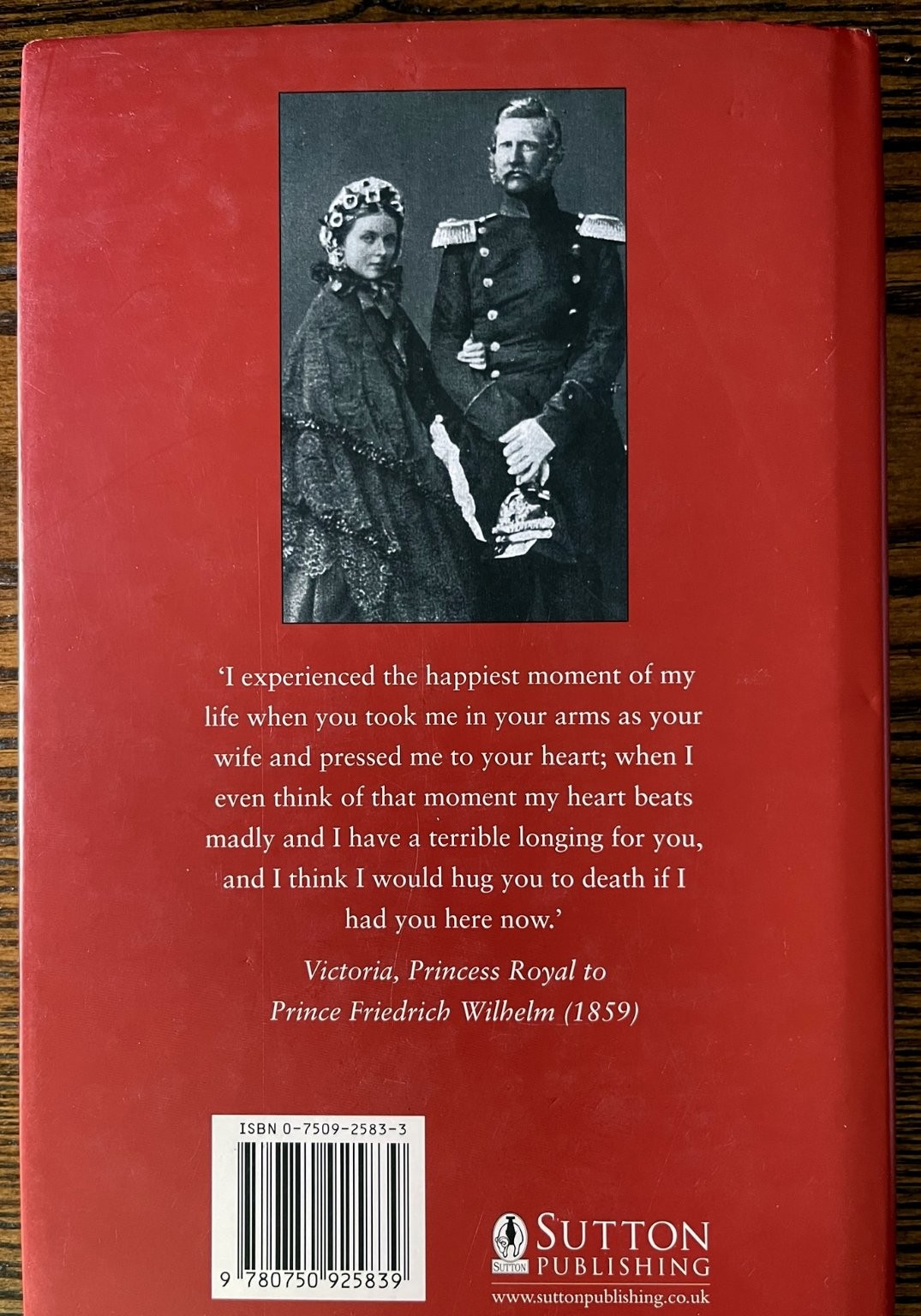 Dearest Vicky Darling Fritz John van der Kiste 2004 Biography Sutton