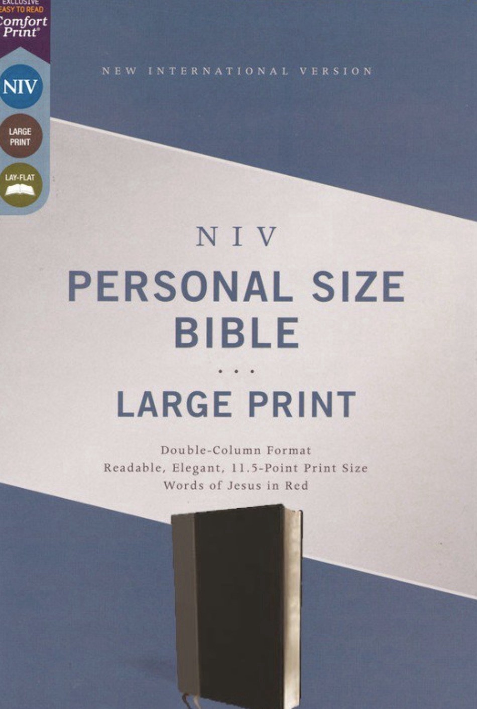 MAGNETIC CLOSURE NIV LARGE PRINT 11.5pt ENGRAVED Personal Size Bible Leathersoft
