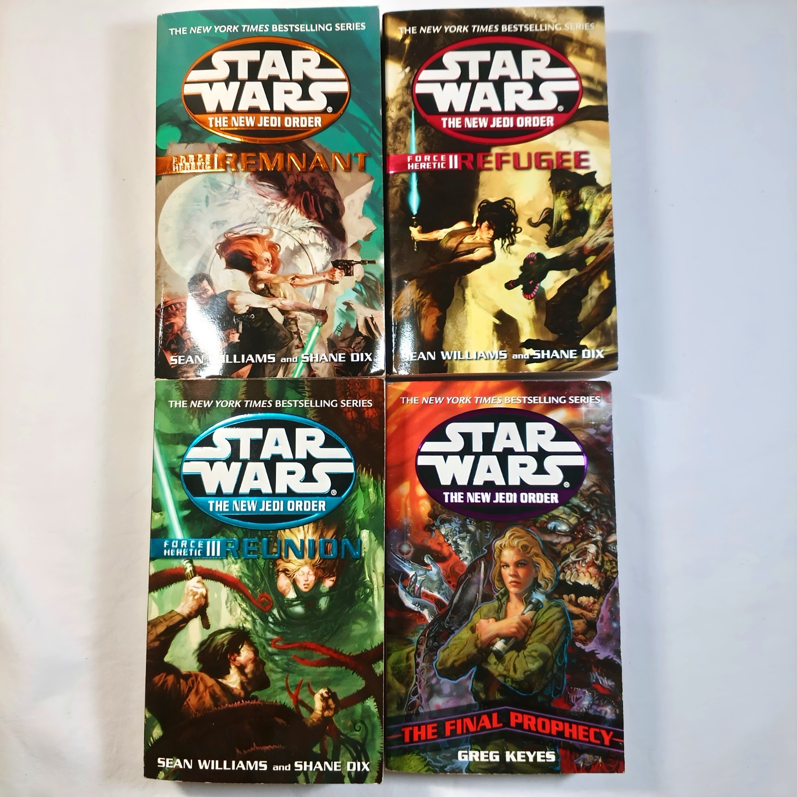Lot of 9 Star Wars: The New Jedi Order Books; Paperback; Lucas Arts; Del Rey