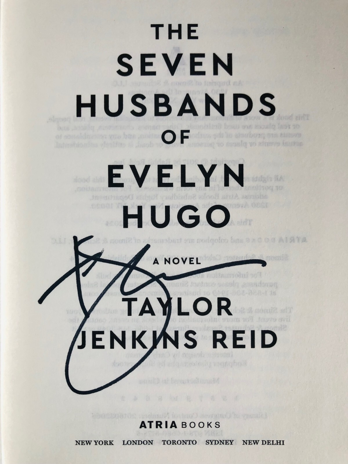 SIGNED The Seven Husbands of Evelyn Hugo DELUXE EDITION by Taylor Jenkins Reid