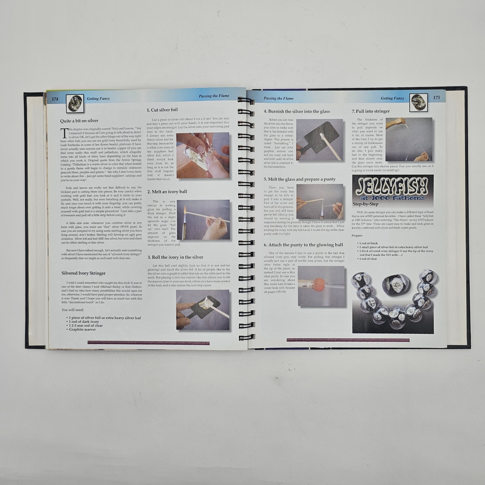 VG+ | Passing the Flame by Corina Tettinger | Glass Beadmaking 3rd Ed Spiral HC