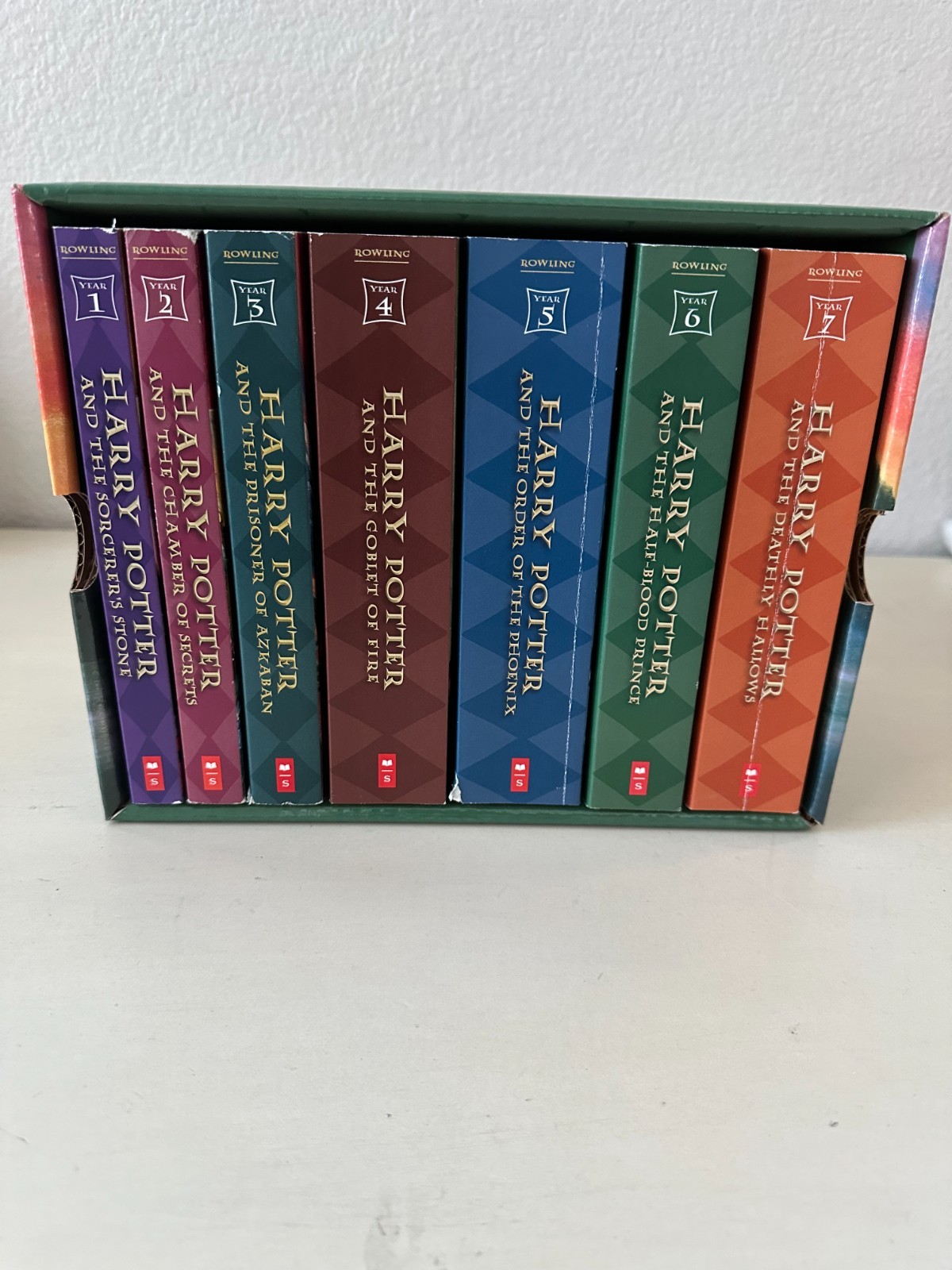 Harry Potter Paperback Boxset #1-7 by J. K. Rowling (2009, Hardcover)