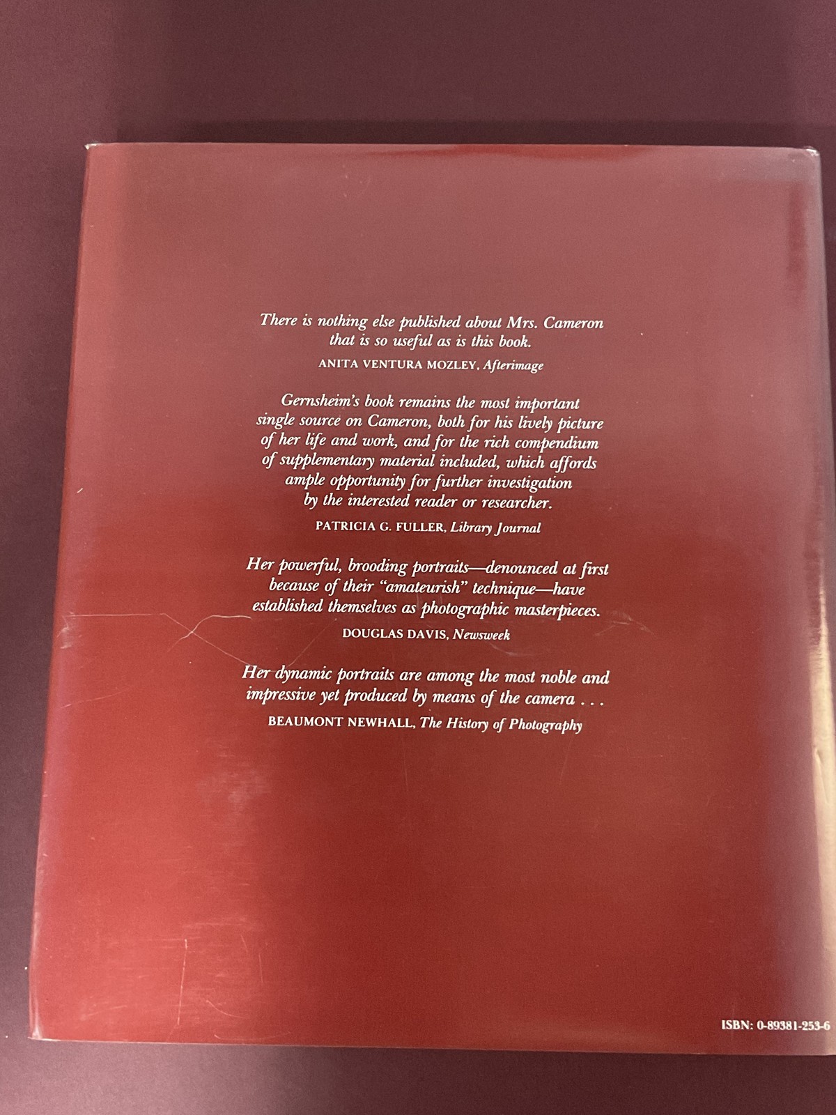 Julia Margaret Cameron Her Life & Photographic Work 1975 Helmut Gernsheim