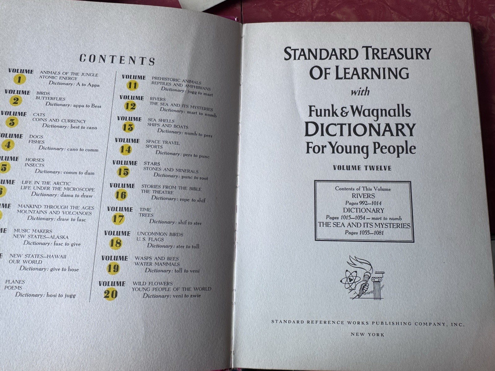 Standard Treasury Of Learning With Funk And Wagnalls vol 12 Rivers Sea 1960 VGC