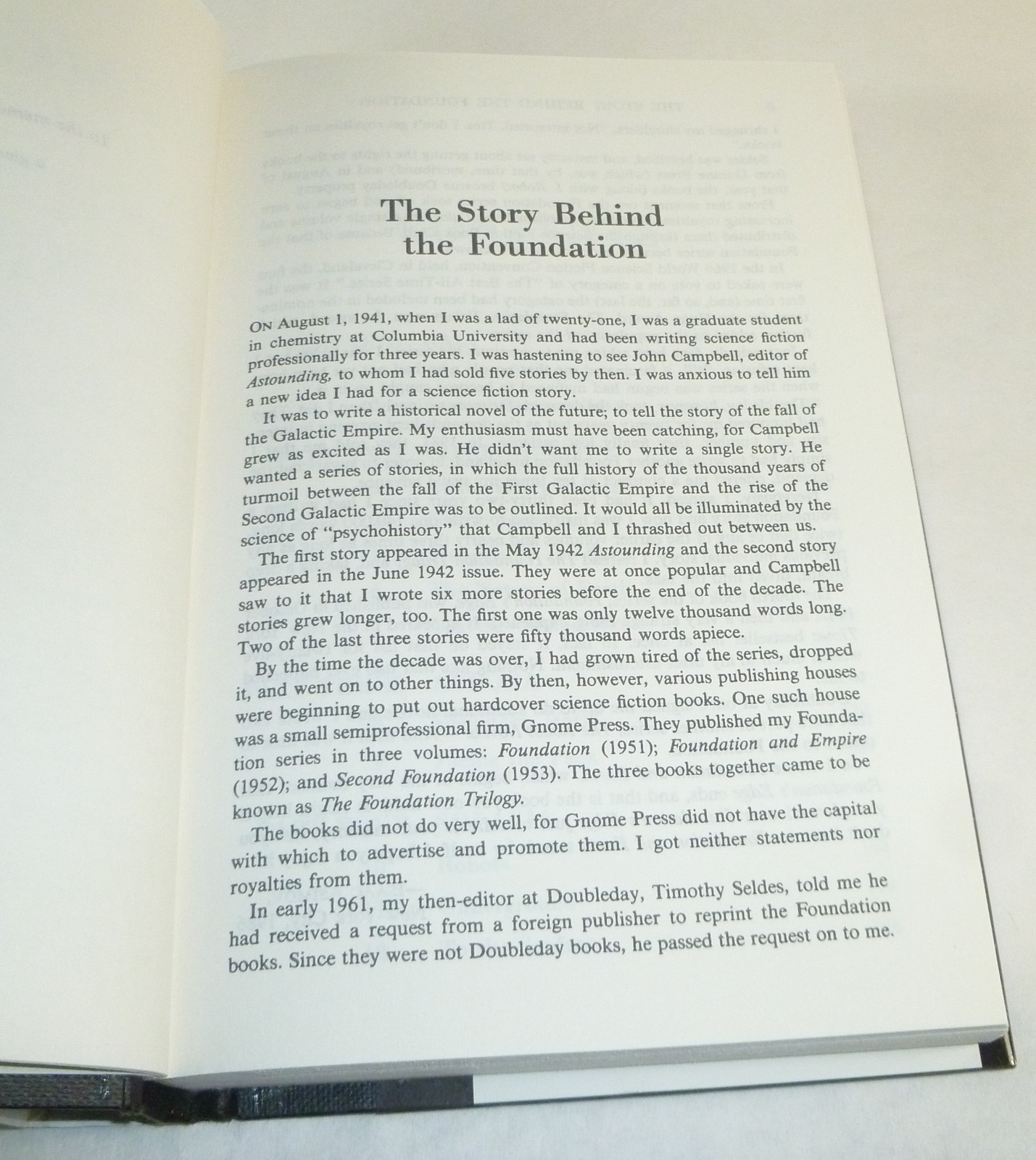 Isaac Asimov – Foundation and Earth (1986) Doubleday Hardcover – Bob Eggleton