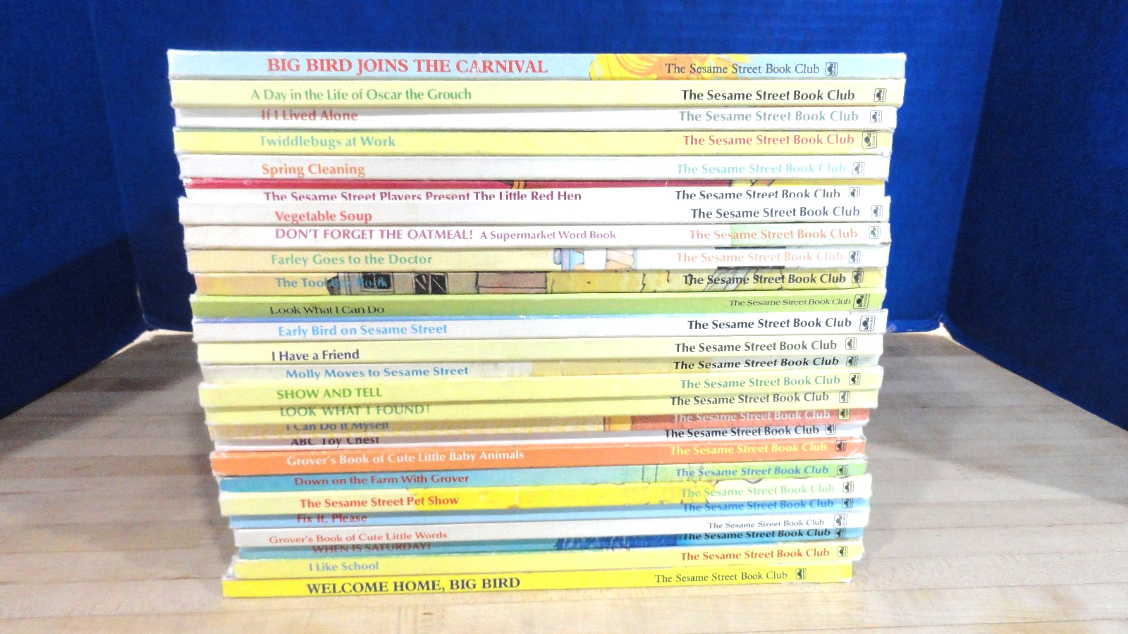 Sesame Street Book Club 1980’s Set of 26 Books See Below for Titles & Condition