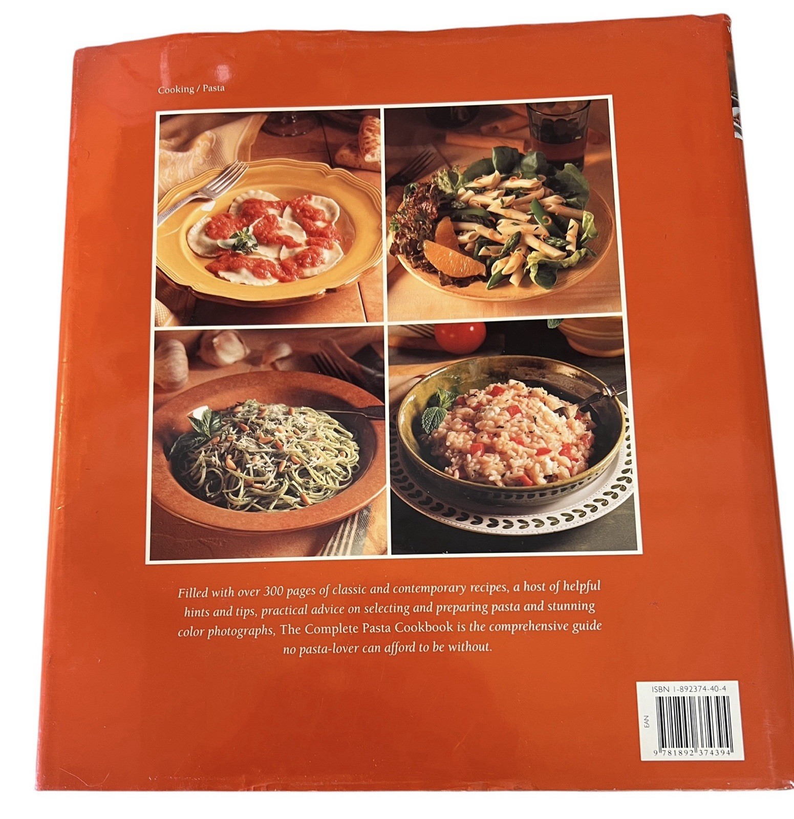 Williams-Sonoma Complete Pasta Cookbook – Hardcover – GOOD