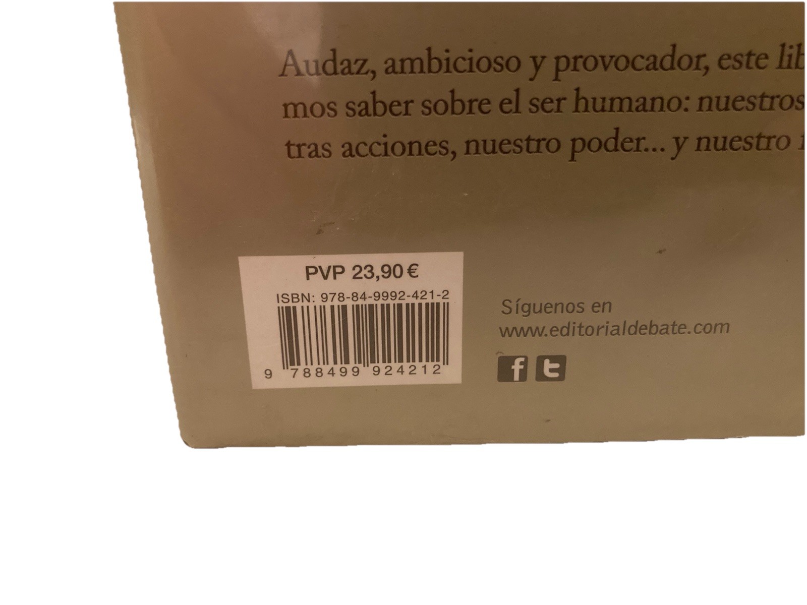 De Animales A Dioses by Yuval Noah Harari (HC 2014) Ex-Library – ACCEPTABLE