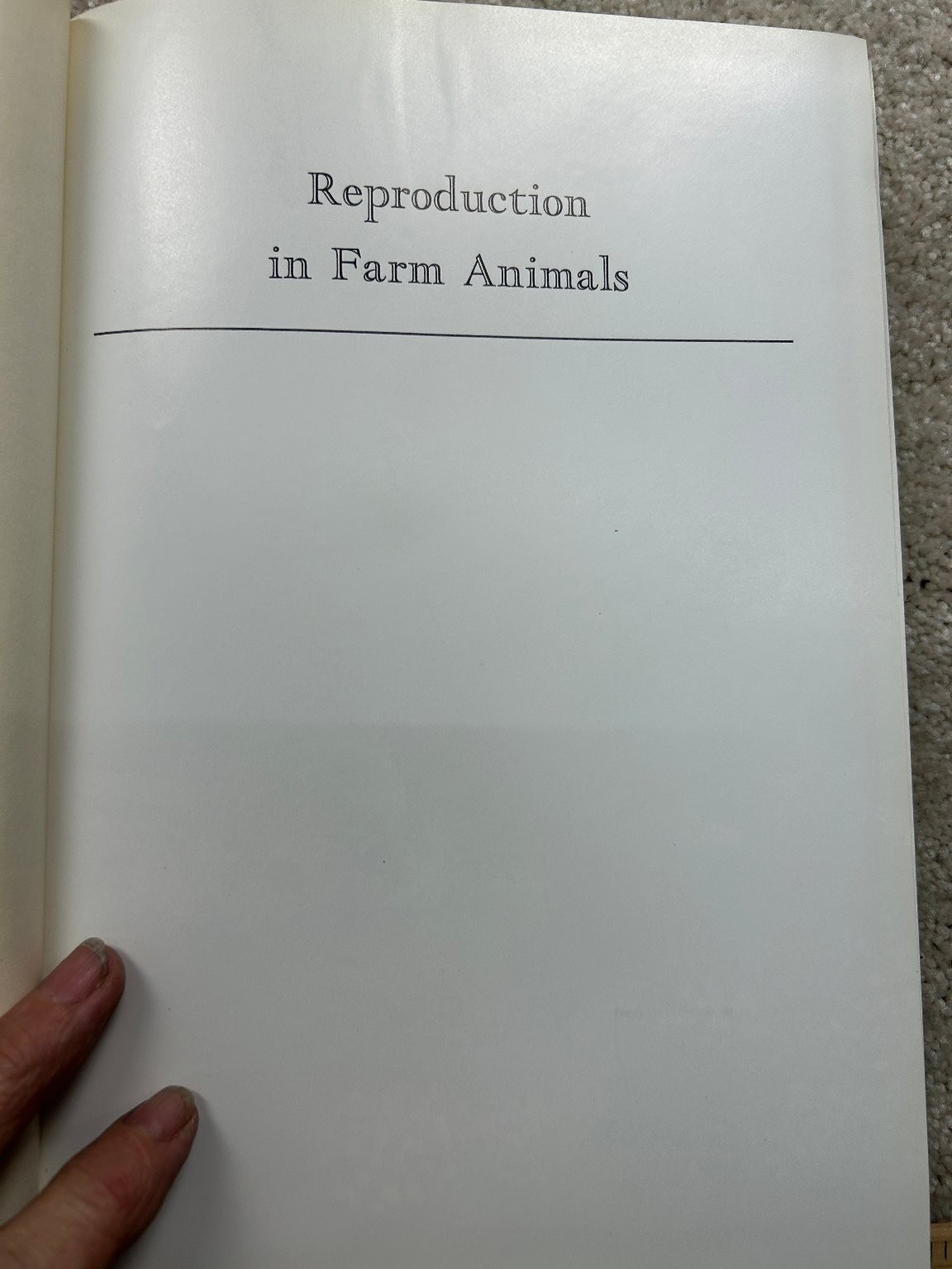 Reproduction in Farm Animals Hafez 1974 Third Edition Veterinary Science Lea &