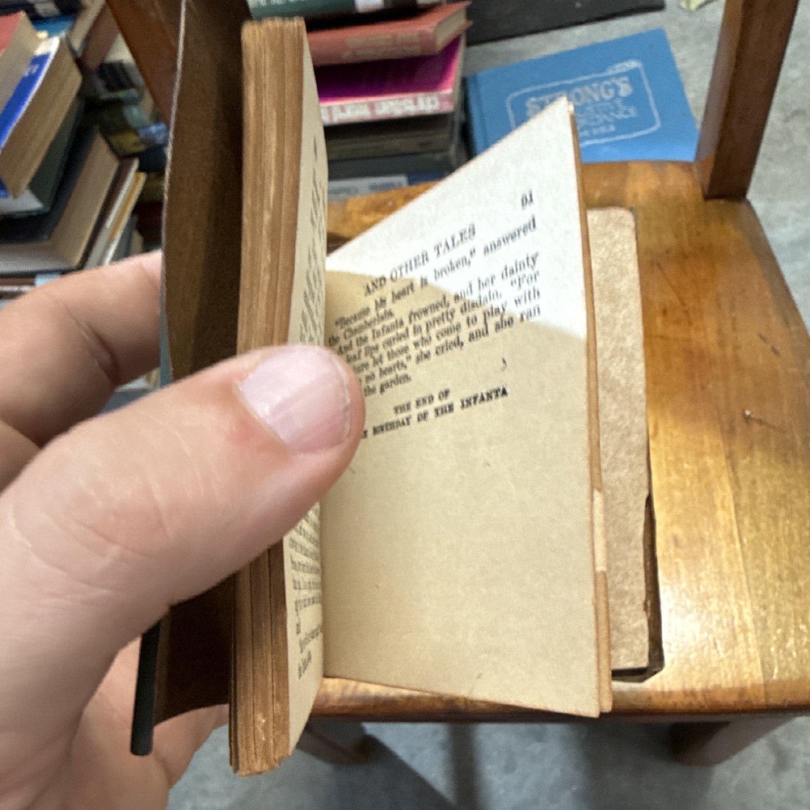Antique Little Leather Library Oscar Wilde The Happy Prince Miniature Book