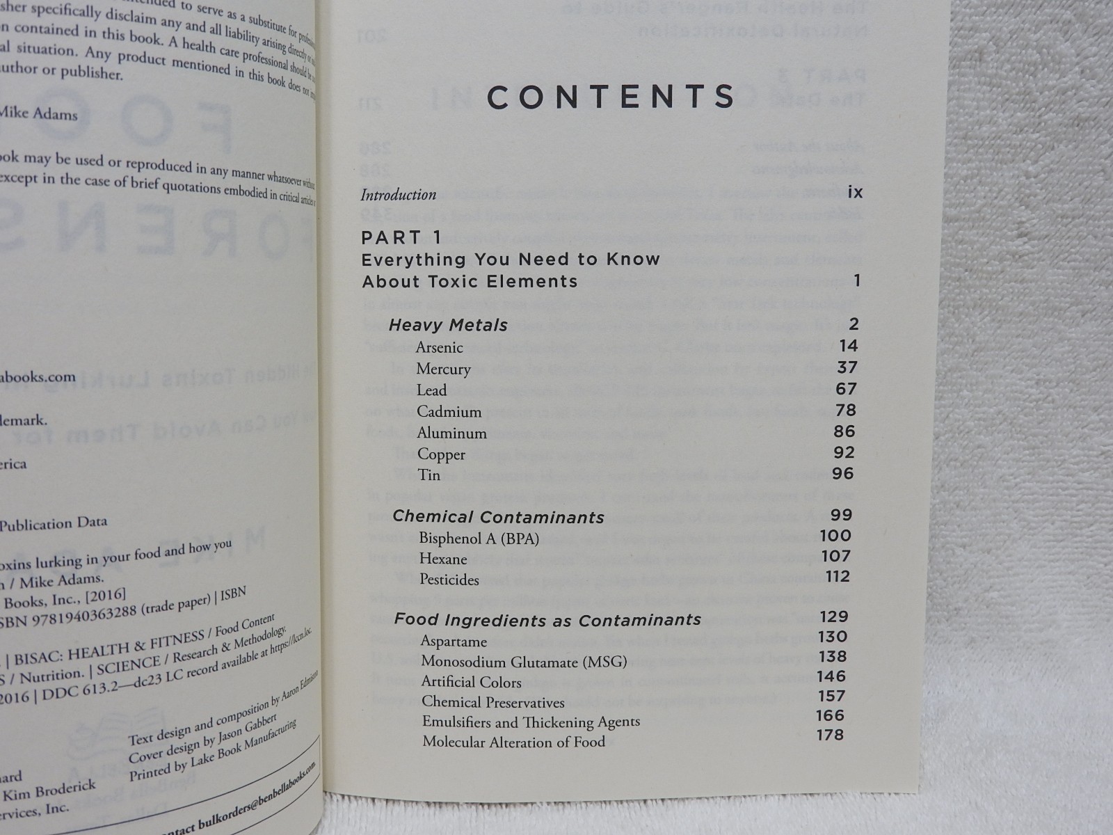 Food Forensics: by Mike Adams Hidden Toxins In Food 368 Pages Paperback 👀*…..