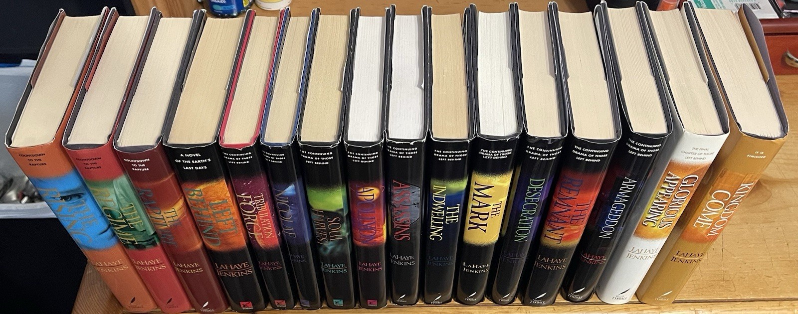 Tim LaHaye & Jerry B. Jenkins Left Behind Series Hardcover Book Club Editions