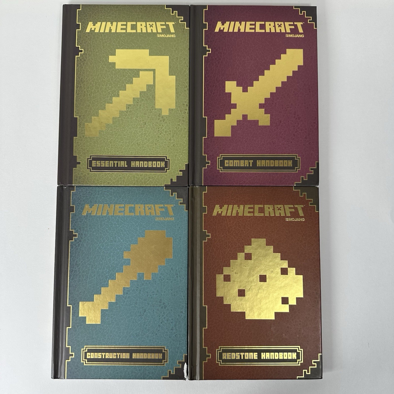 Minecraft: The Complete Handbook Collection 4 Book Set by Mojang, Book Lot, Good