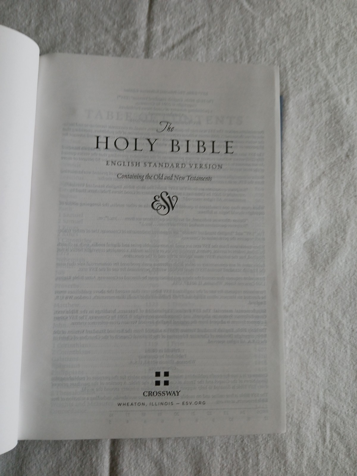 ESV Personal Reference Bible (Cloth over Board, Blue Flora) by Not Available…