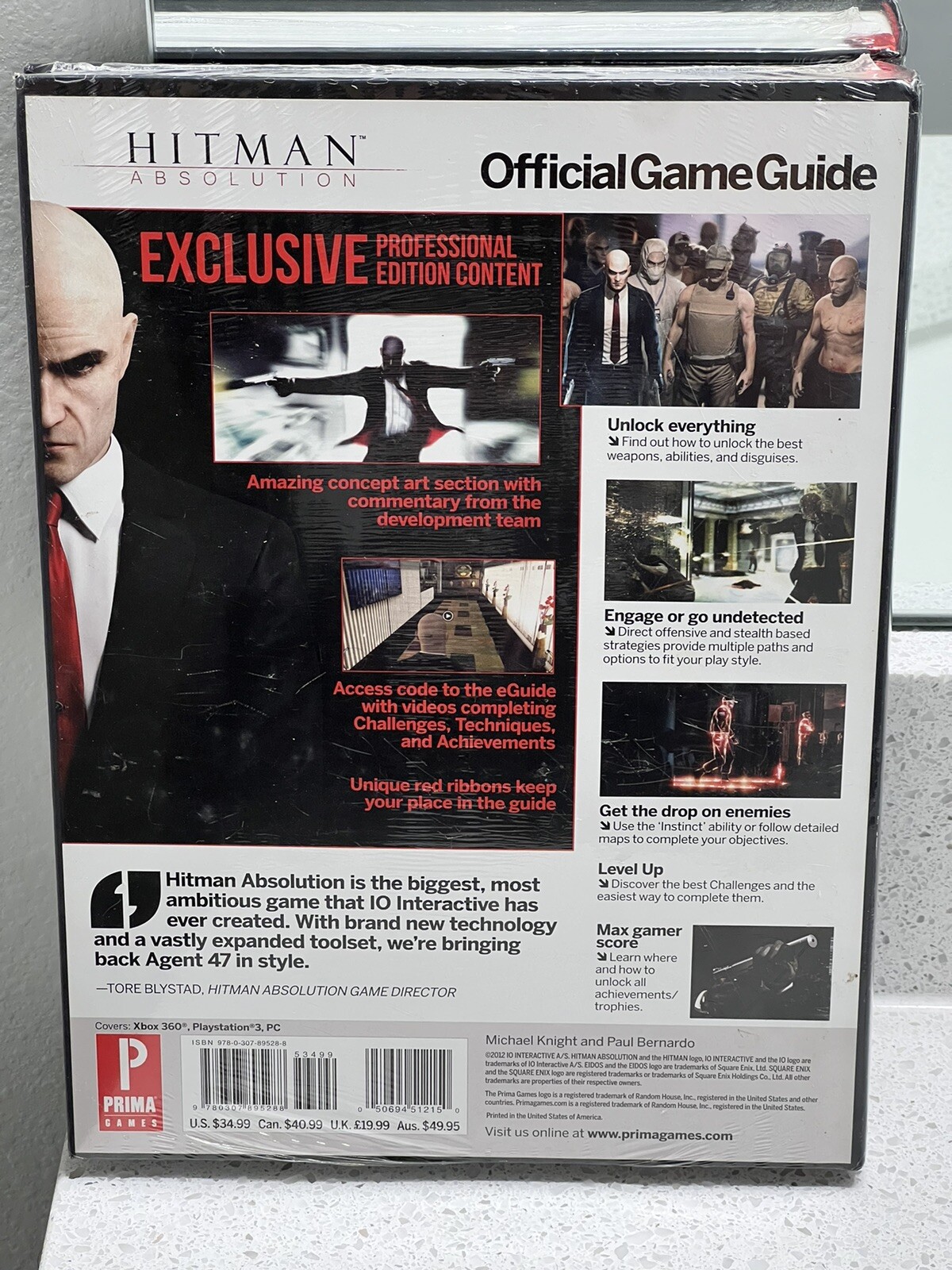 BRAND NEW Hitman: Absolution Professional Edition Official Game Guide Hardcover