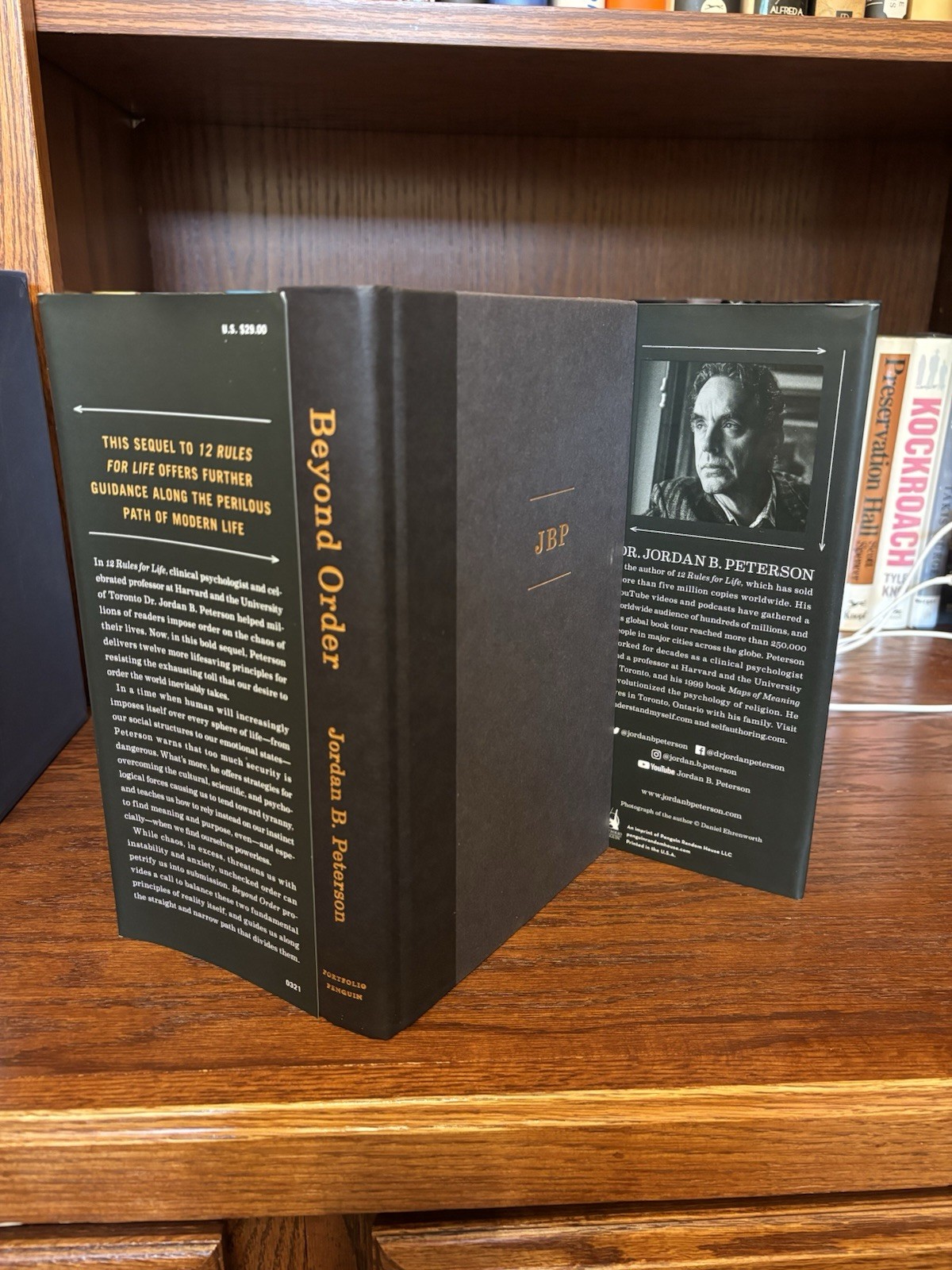 Beyond Order. Jordan B. Peterson. 1st HC Ptg. Penguin 2021. Fine Unread