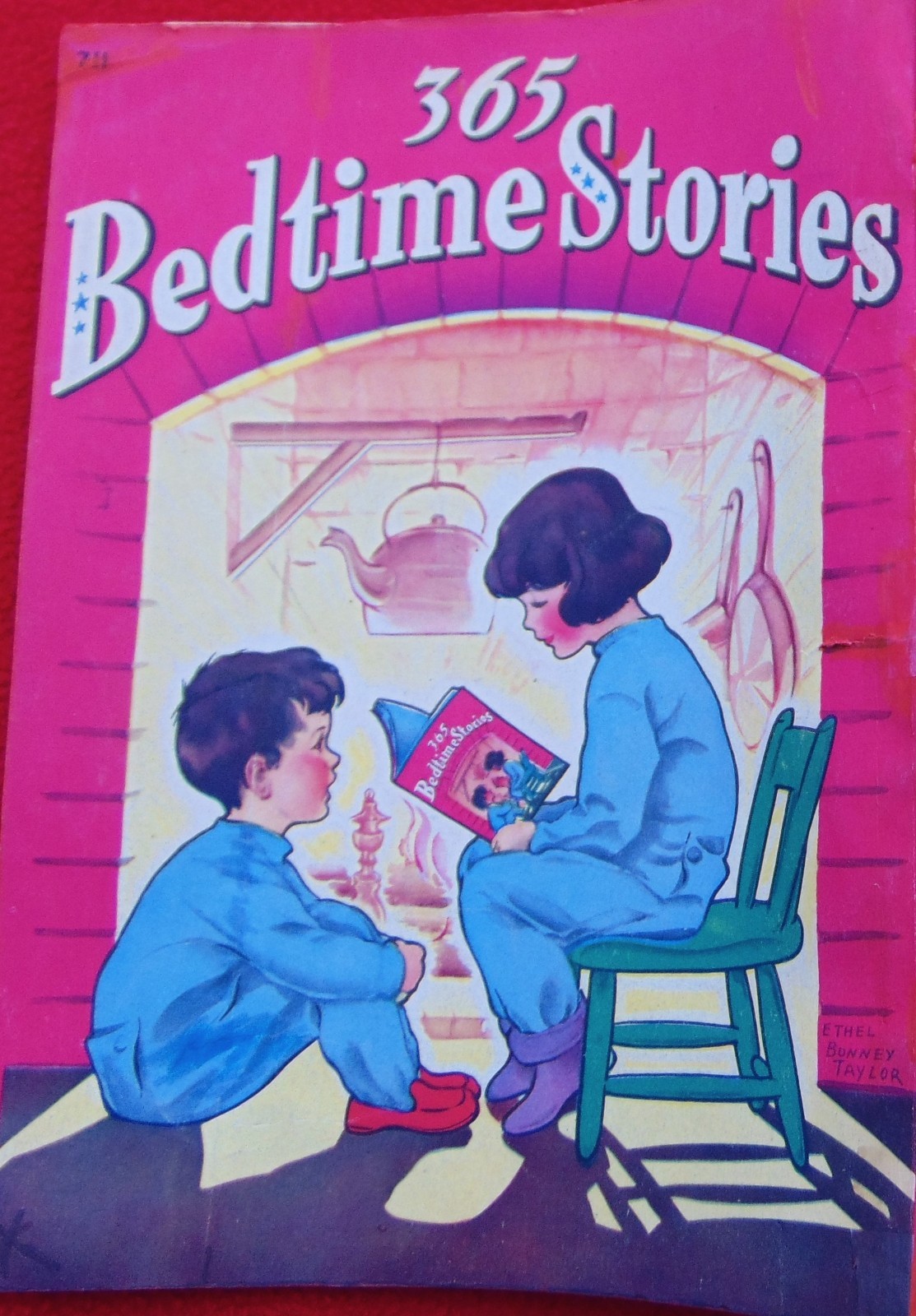 RARE 1941 ~365 BEDTIME STORIES ~ LARGE 8″ x 11″ ~ Whitman Publishing~ 140 PAGES