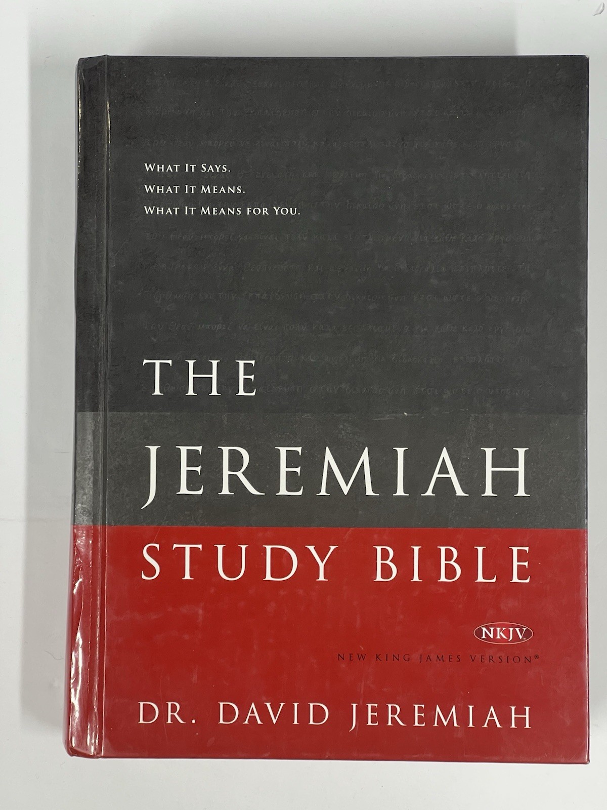 The Jeremiah Study Bible NKJV (Hardcover, 2013, CLEAN PAGES, Dr. David Jeremiah)
