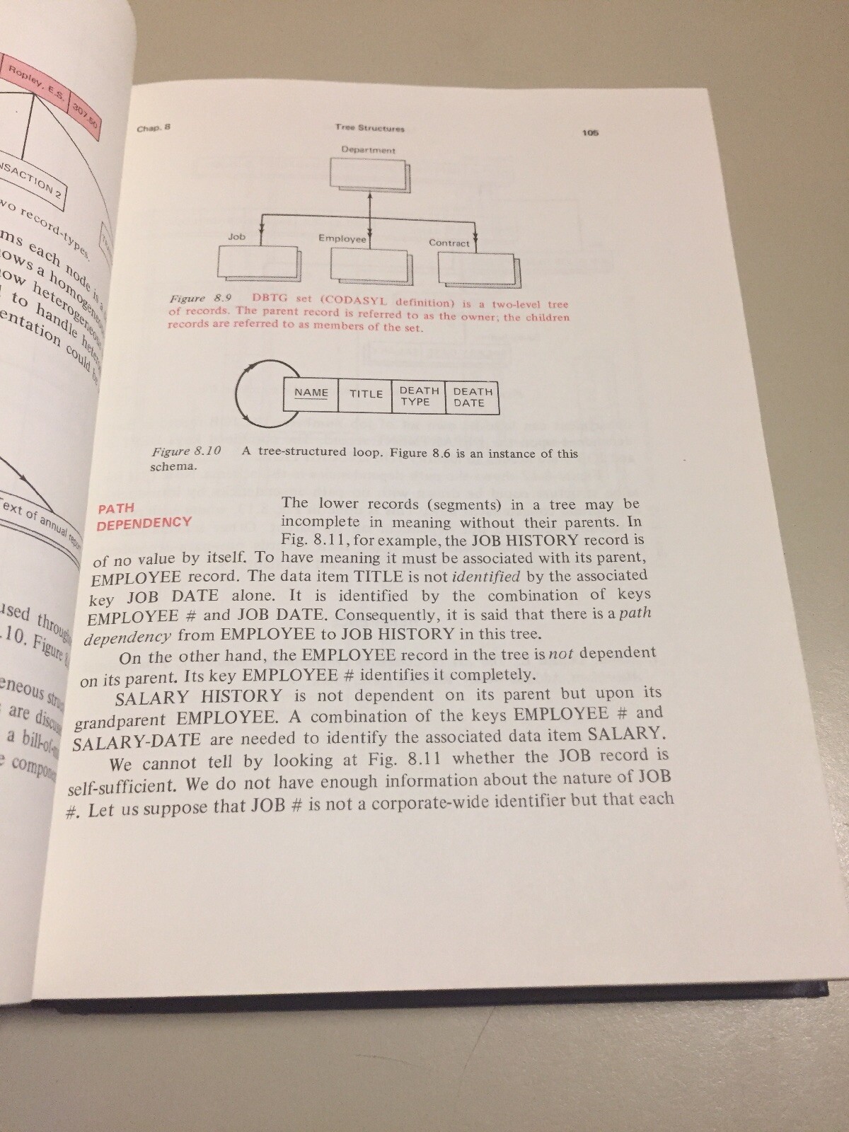 Vintage 1977 Computer Data-base Organization Martin