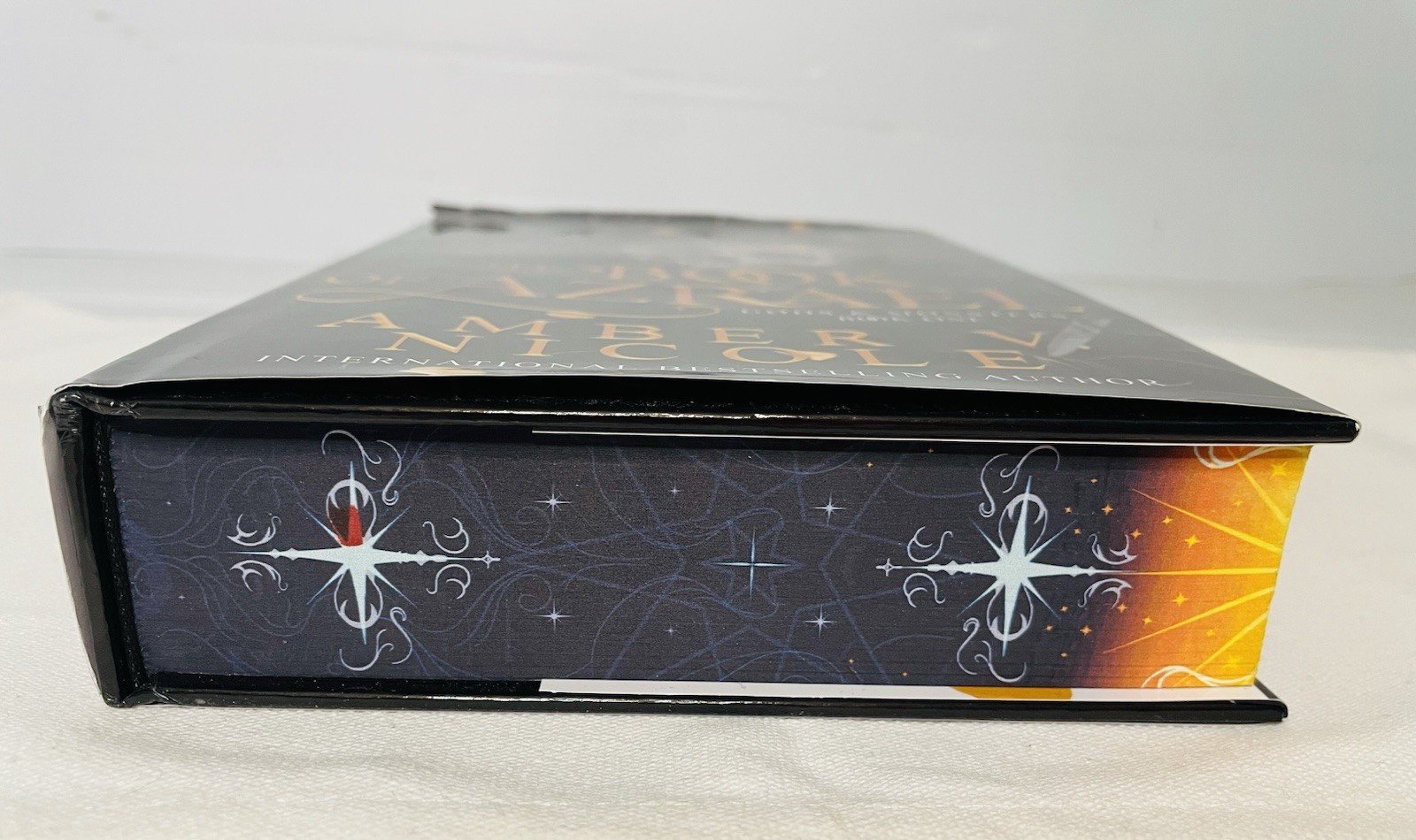 The Book of Azrael Amber V Nicole Deluxe Limited Edition Hardcover Sprayed Edges