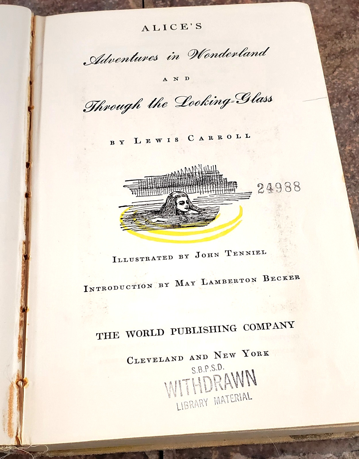 Alice In Wonderland and Through The Looking Glass – HC, 1946 – Illustrated