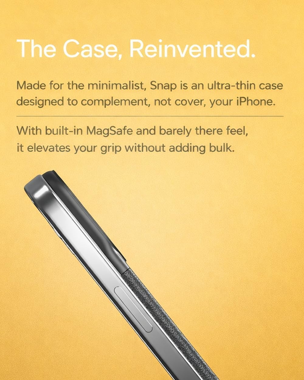 Atom Studios for iPhone 16 Pro Case, Ultra Thin Magnetic Soft Snap