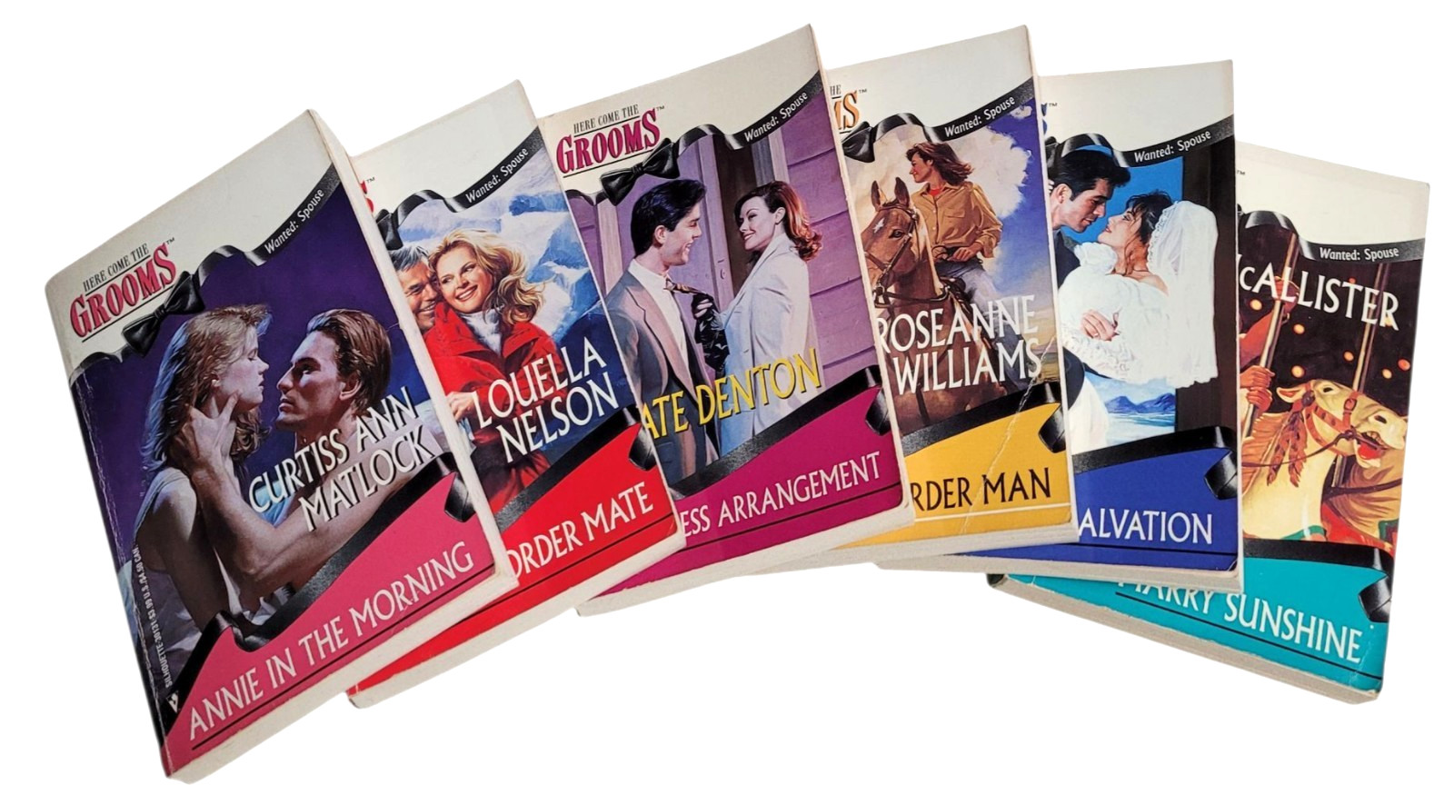 Harlequin/Silhouette Here Come the Grooms Romance Novels – 6 Wanted Spouse