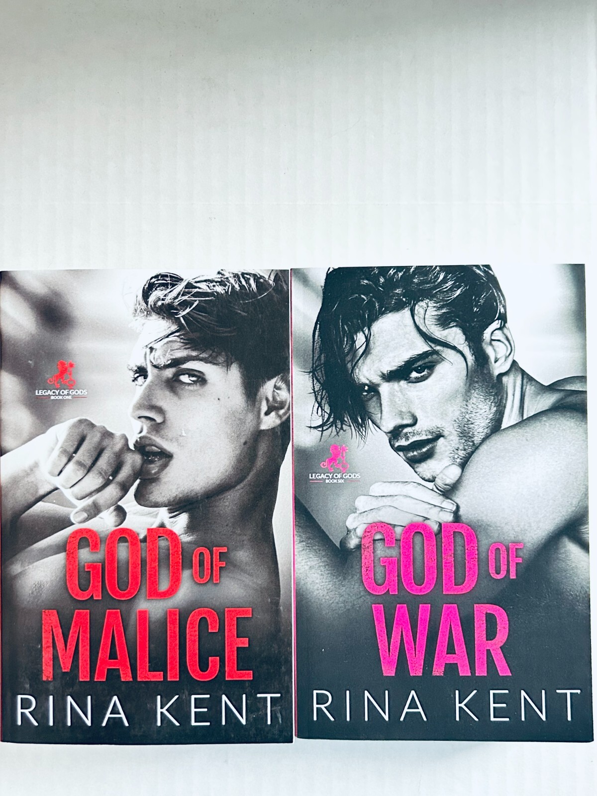 God of Malice/God of War .. Signed/OG Covers (Legacy of Gods #1 & #6) R Kent OOP