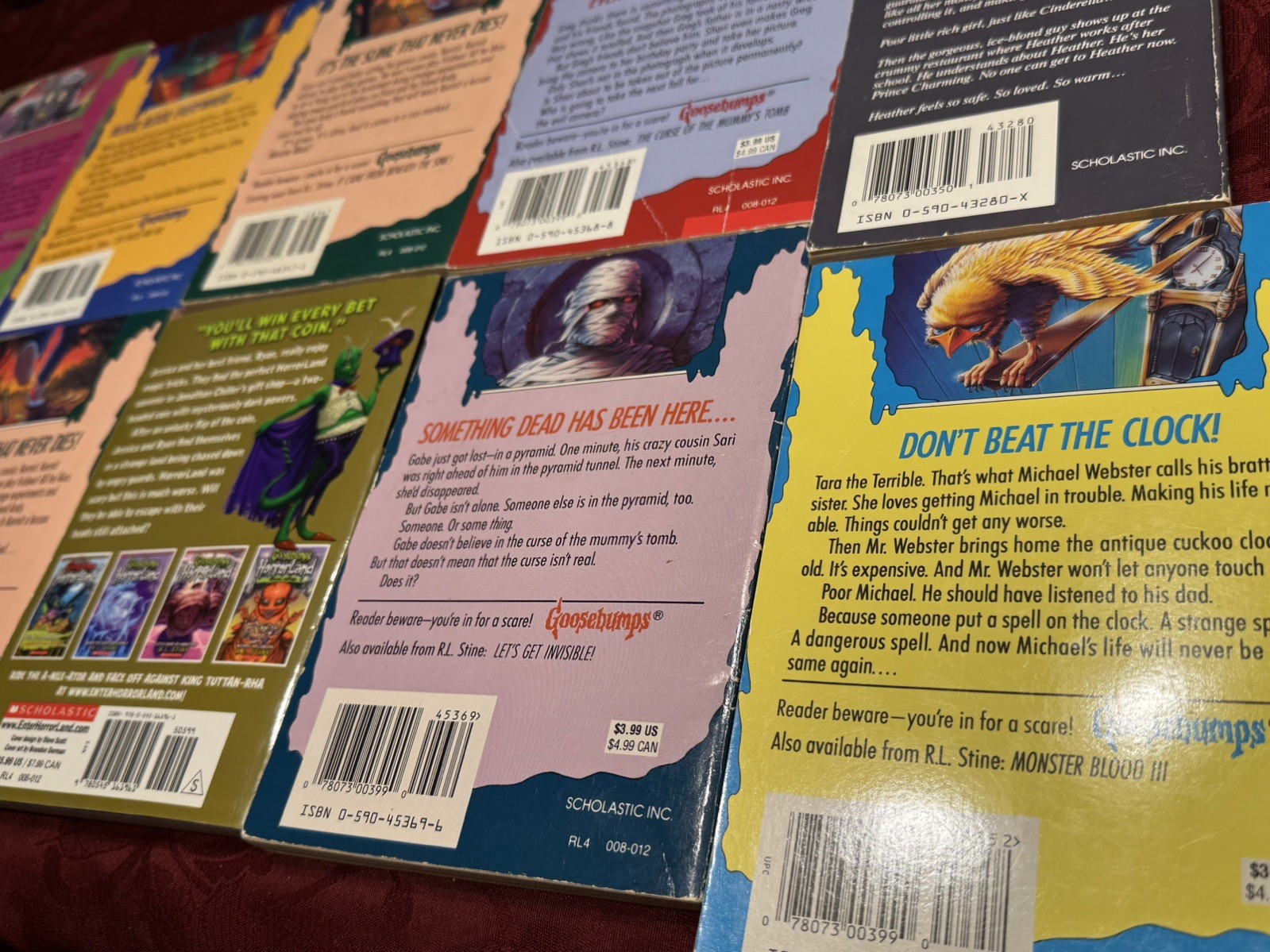 R.L. STINE GOOSEBUMPS LOT 17 BOOKS USED PRE OWNED PRE LOVED (READ DESCRIPTION) !