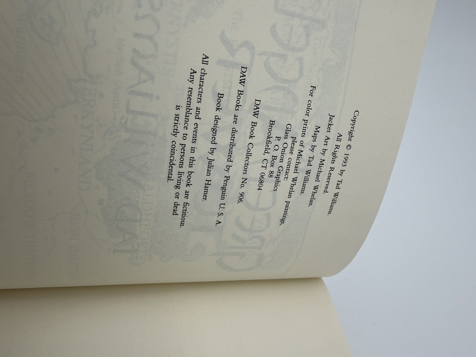 To Green Angel Tower by Tad Williams first edition first printing
