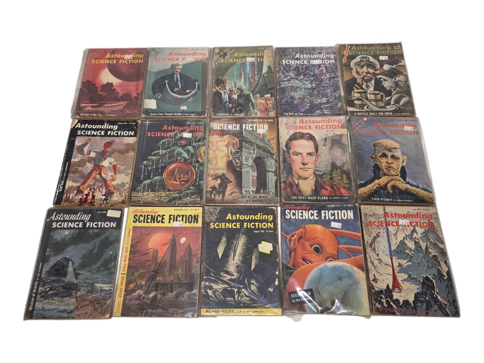 VTG Astounding Science Fiction Pulp Magazine Books Lot of 56 1940s 1950s 1960s