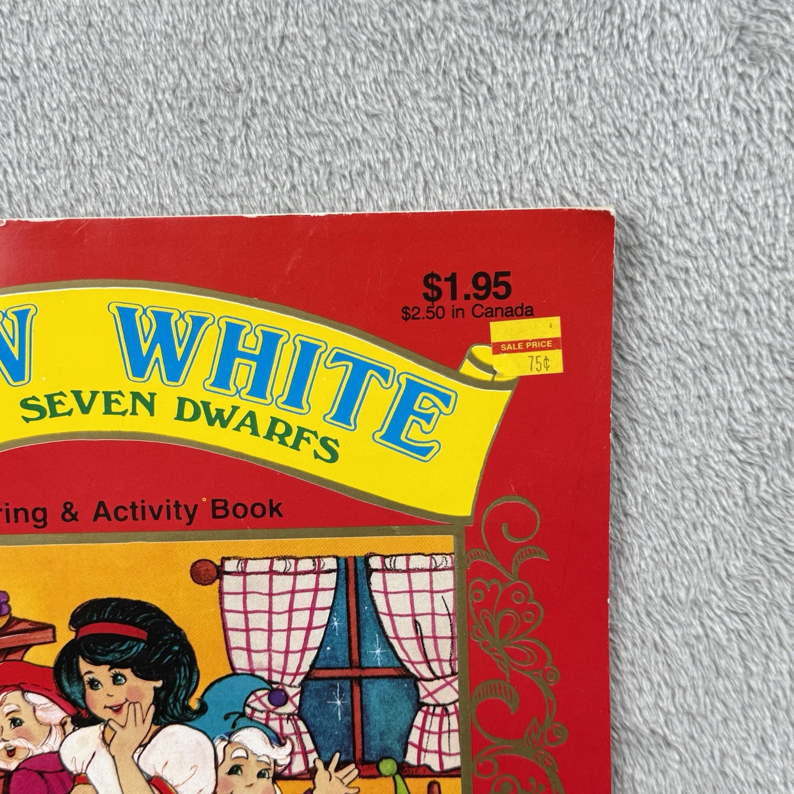 Snow White Vintage 1991 Coloring Book Color Me Fairy Tales 10.5” x 8” USA Made