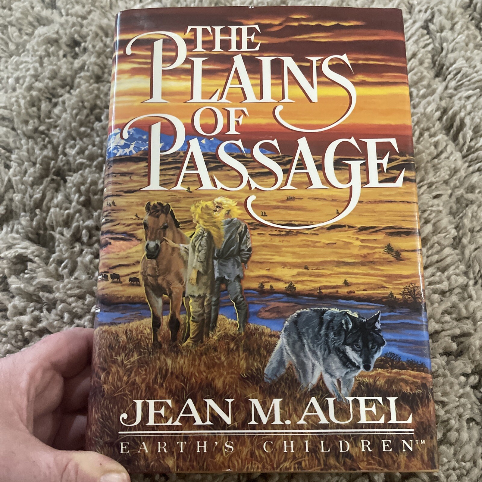 Earth’s Children Ser.: The Plains of Passage : A Novel by Jean M. Auel 1990 HCDJ