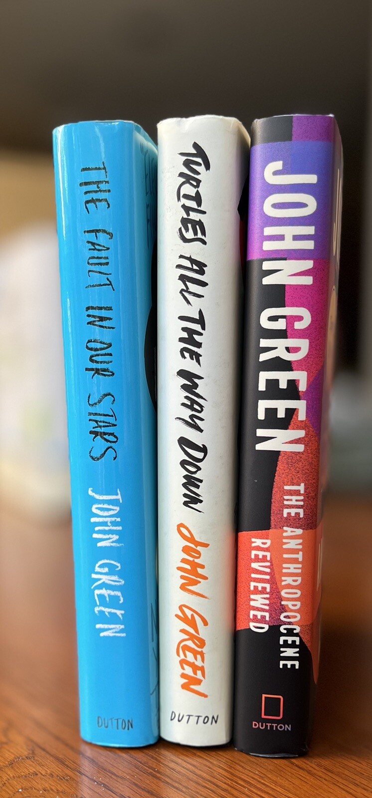 Signed John Green book collection: Fault, Turtles & Anthropocene