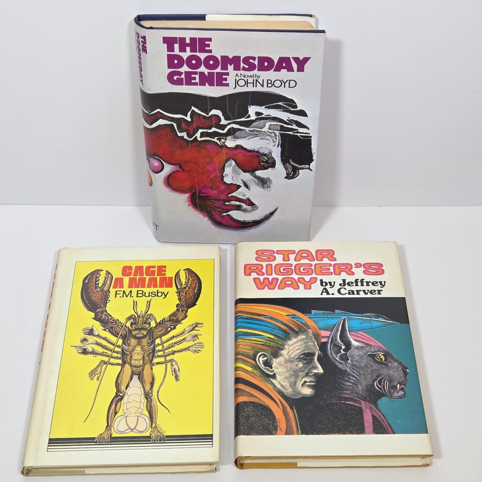 Vtg 1970s New Wave SciFi BCE HCDJ Lot of 13 Brunner Maine Reamy Shaw Hugo Nebula