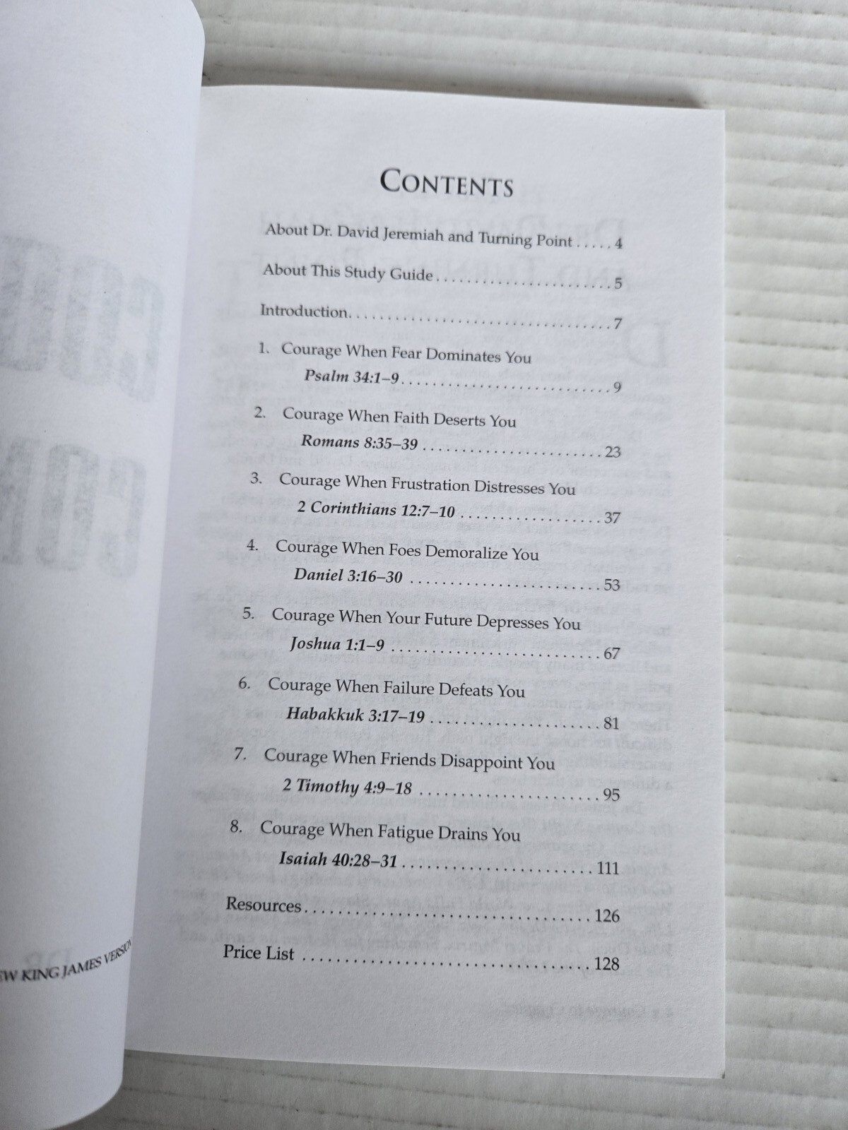 Courage To Conquer Study Guide & 2 Journals by David Jeremiah~Heros of the Bible