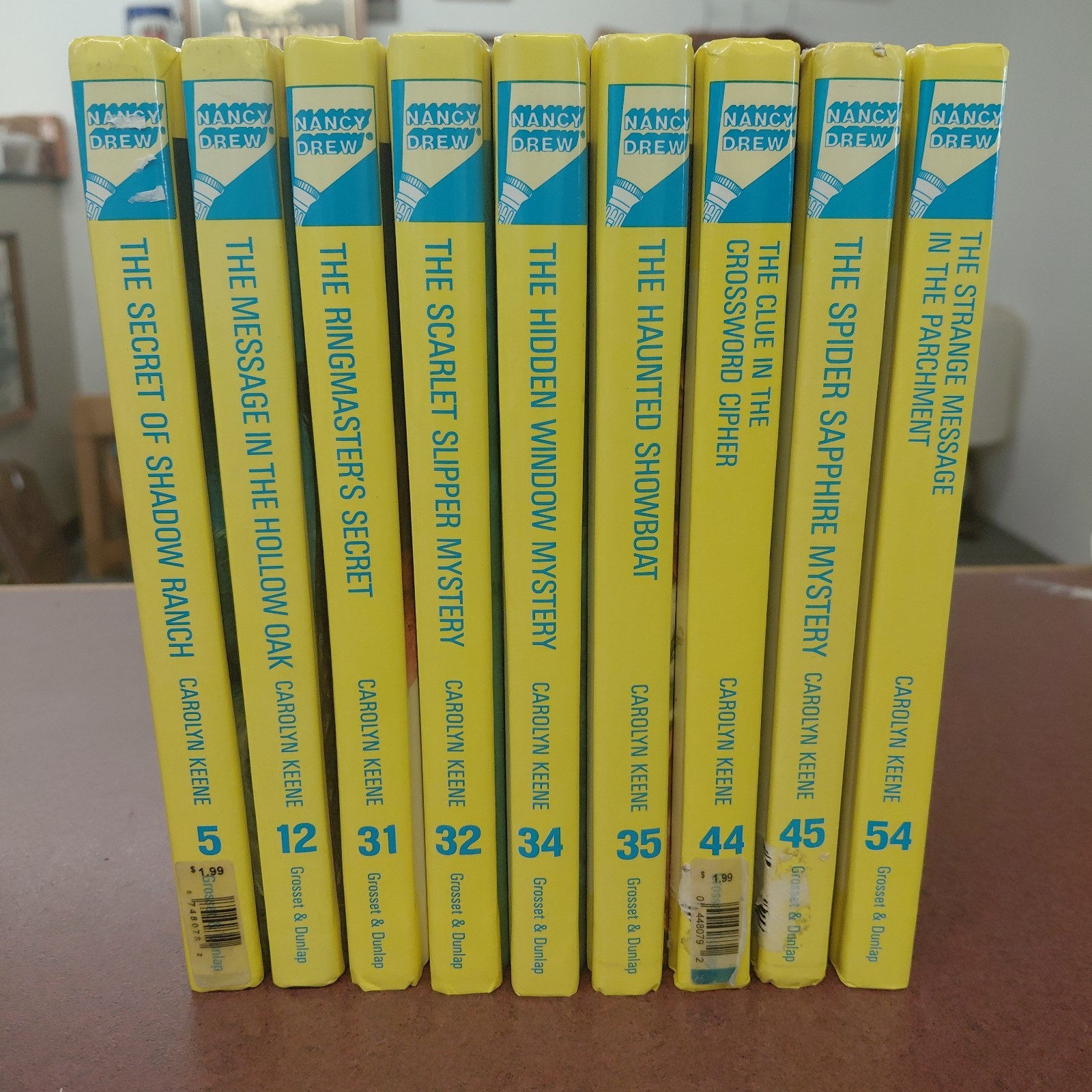 Nancy Drew Mystery Stories Carolyn Keene Set Of 9