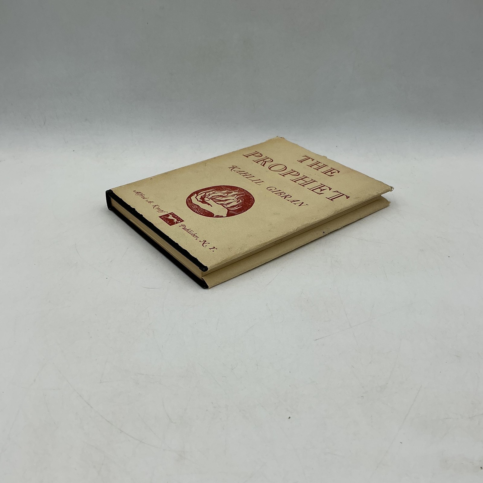 ALFRED A. KNOPF THE PROPHET KAHLIL GIBRAN 1957 HARDCOVER CREAM DUST JACKET